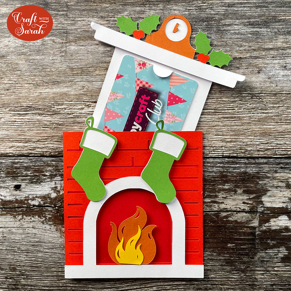 DIY Gift Card Holder 💰 Make a Christmas Gift Card Wallet - Craft with Sarah